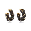 18K BVLGARI Black Earrings