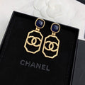 18K  Chanel Perfume Bottle Earrings