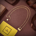 18K Fendi Bag Pendant Pearls Necklace
