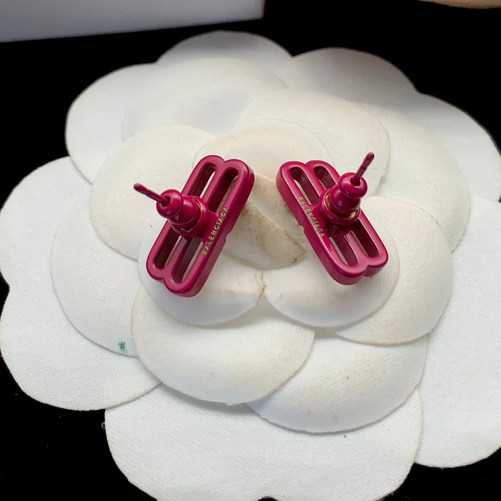 18K Balenciaga Pink Icon Earrings