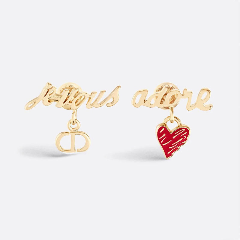18K Dior Dioramour Je Vous Adore Earrings