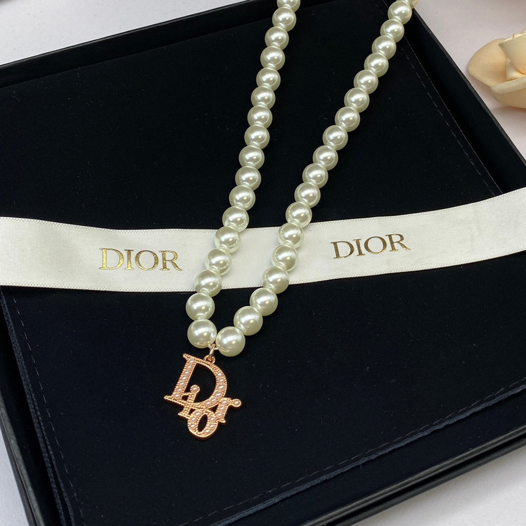 18K Dior Pearl Necklace