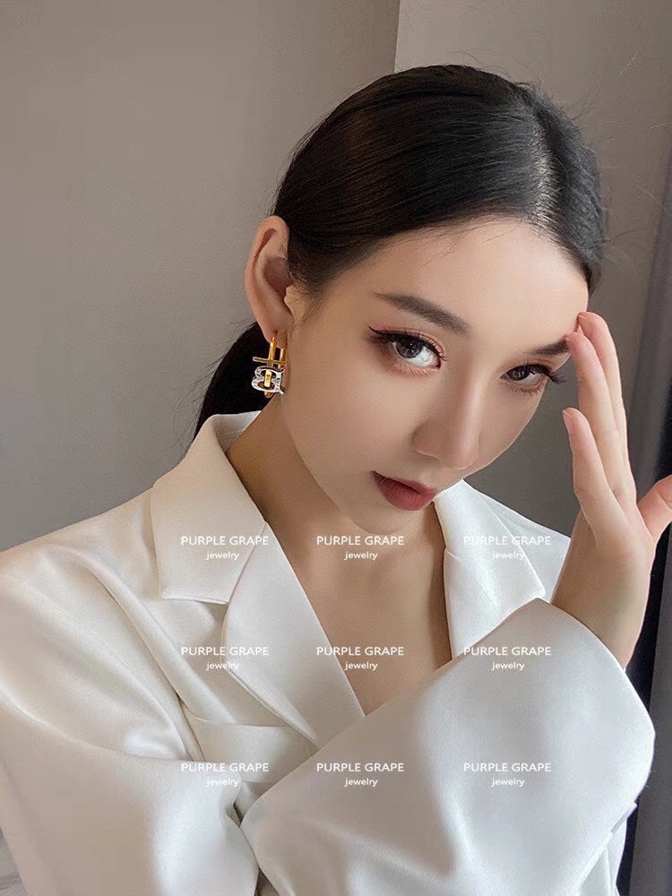 18K Balenciaga Earrings