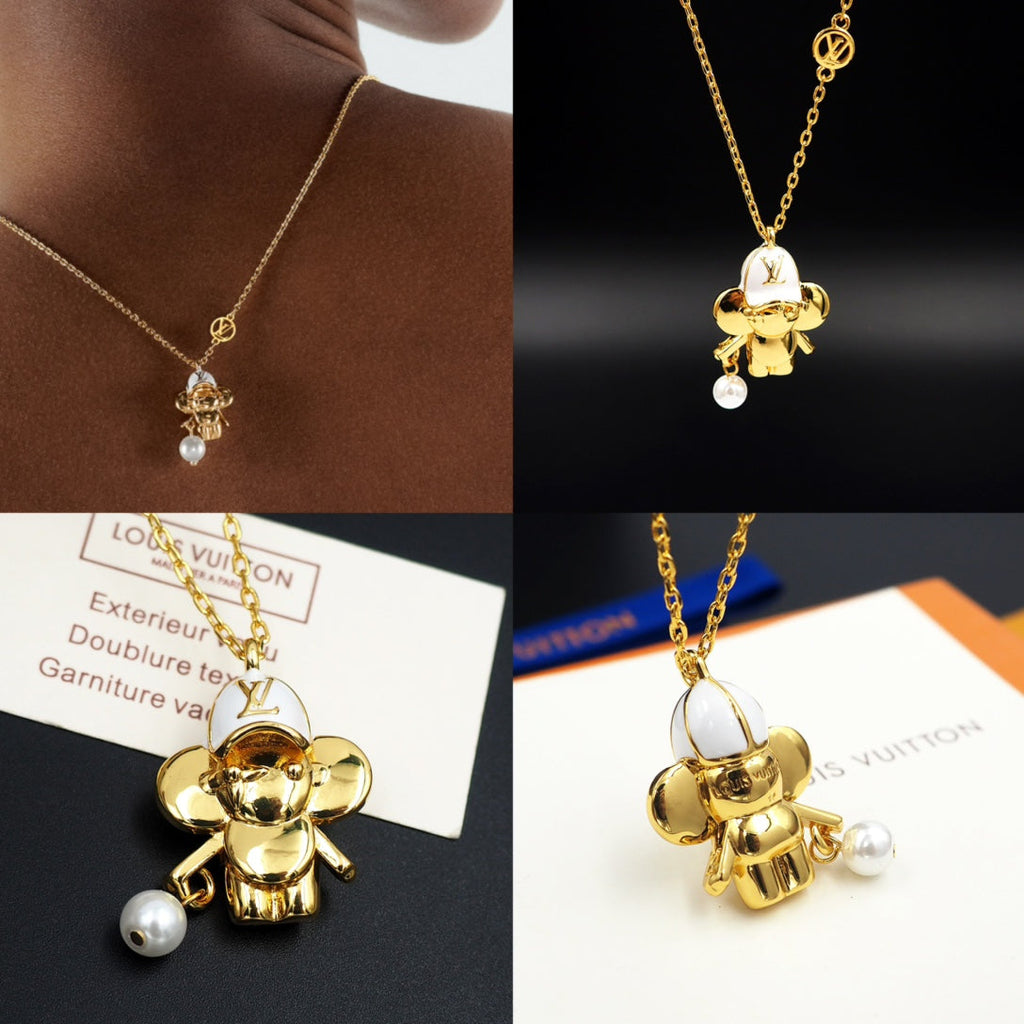 18K Louis Vuitton Vivienne Necklace
