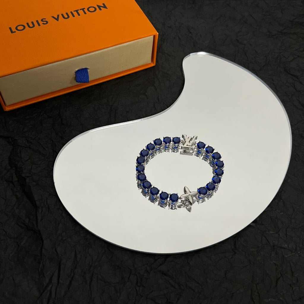 18K Louis Vuitton Crystal Bracelet