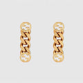 18K Double Gucci Chain Earrings