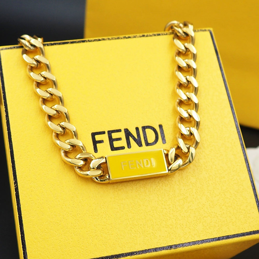 18K Fendi Chain Necklace