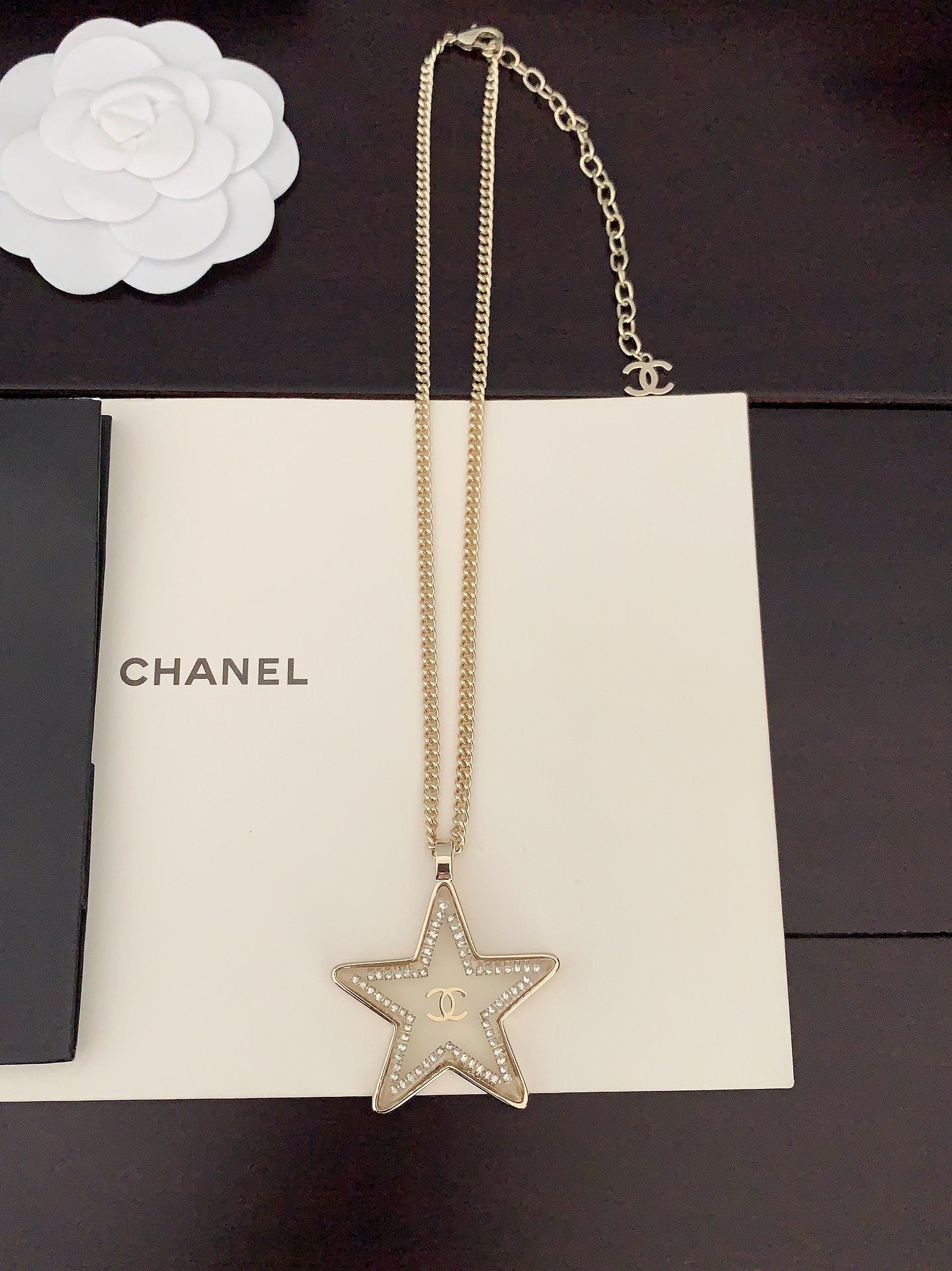 18K  Chanel Star Chain Necklace
