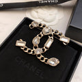 18K  Chanel Crystals Strass Brooch