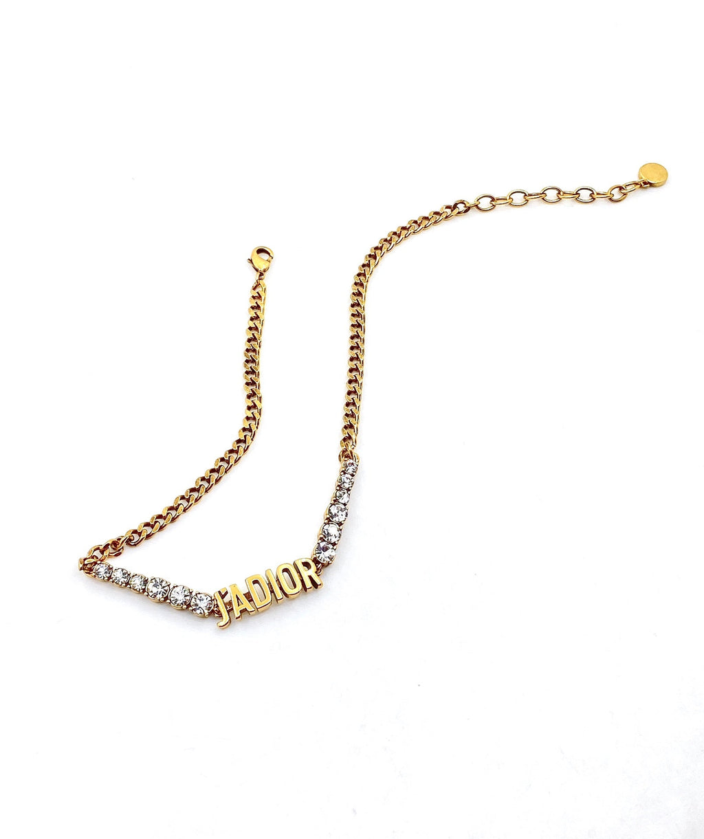 18K Dior J'adior Crystal Choker Necklace