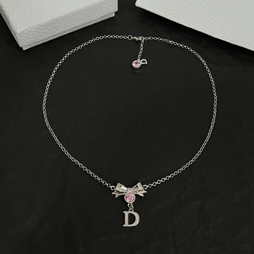 18K Dior Bowknot Vintage Necklace