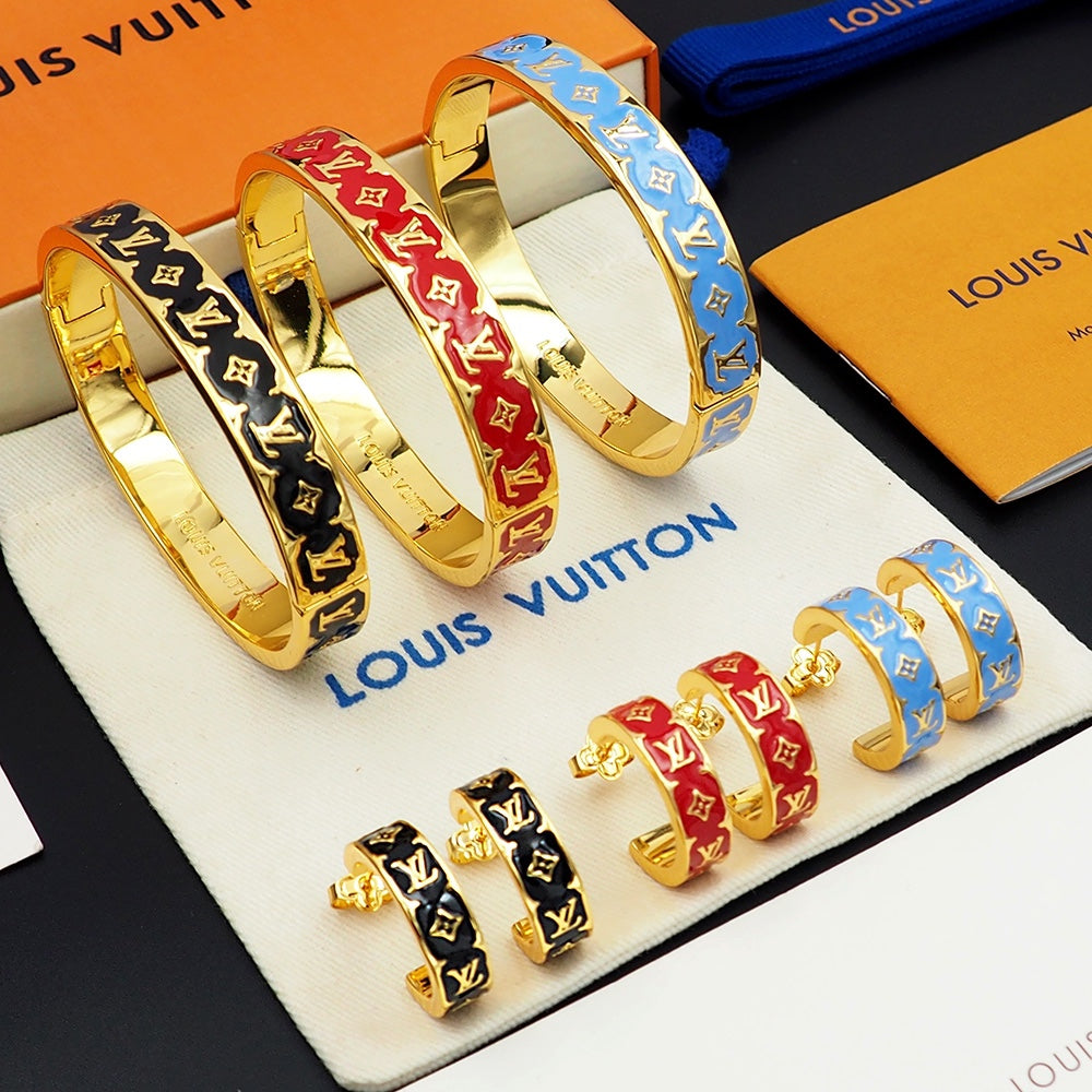 18K Louis Vuitton Color Monogram Bracelet