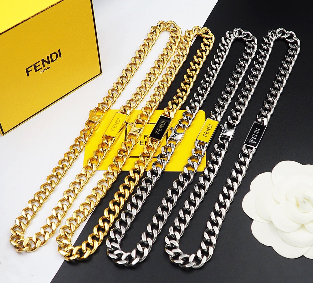 18K Fendi Chain Necklace