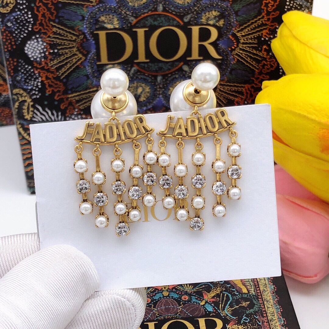 18K Dior J'Adior Pearl Earrings