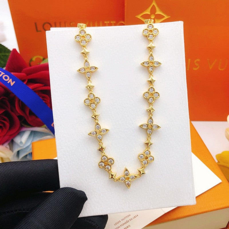 18K Louis Vuitton Blooming Crystals Necklace