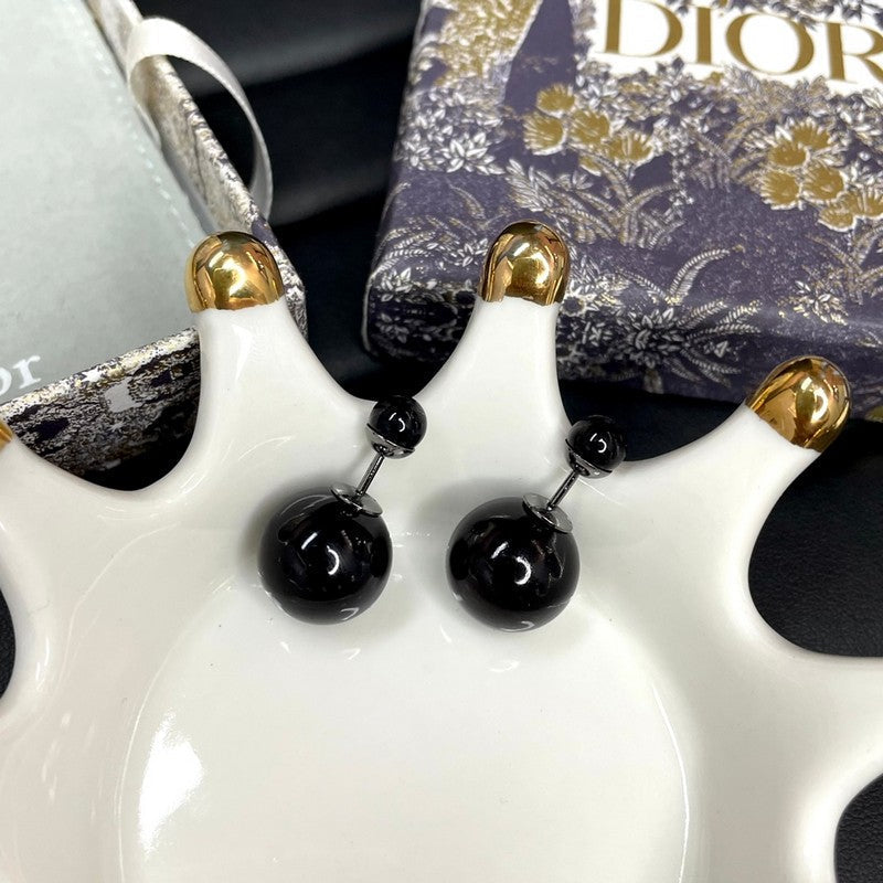 18K Dior Black Tribales Earrings