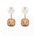 18K Valentino Crystal Earrings