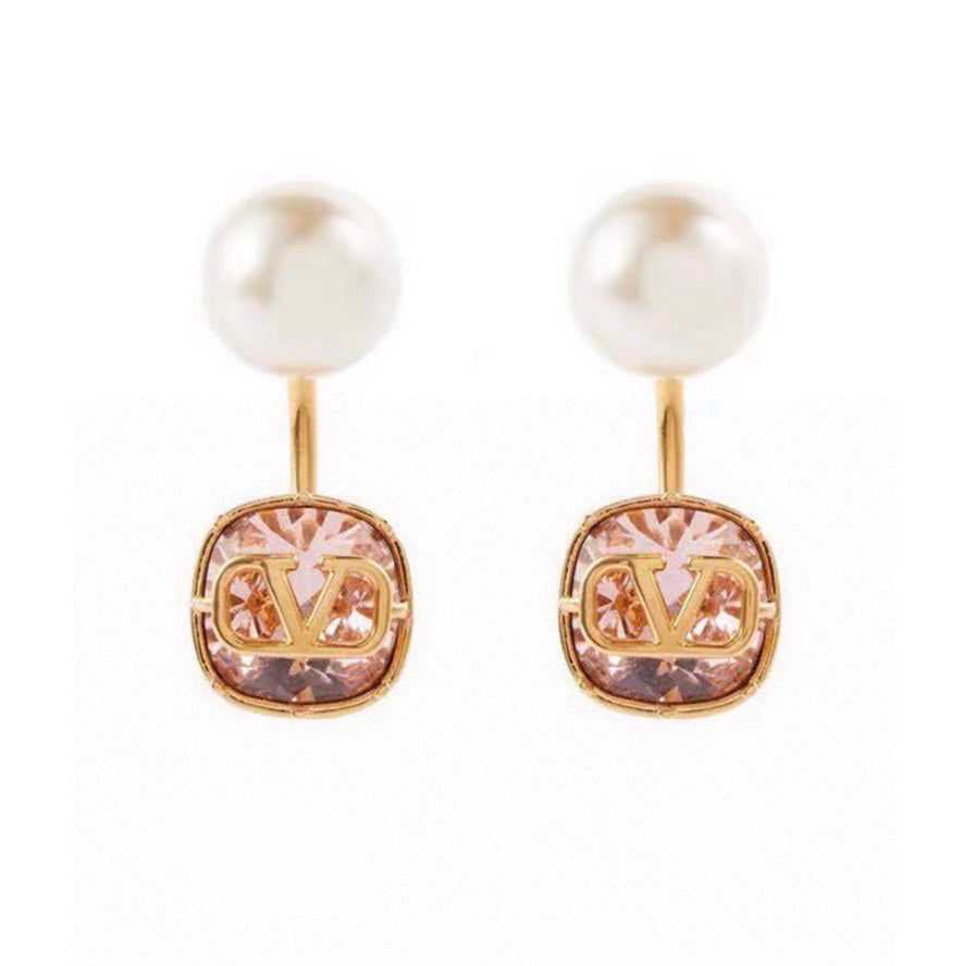 18K Valentino Crystal Earrings