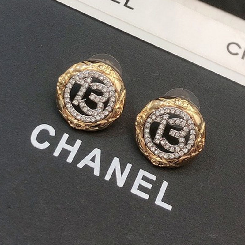 18K  Chanel No.13 Diamond Earrings