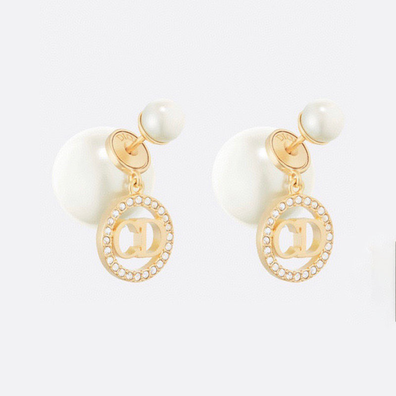 18K Dior Tribales Pearl Earrings