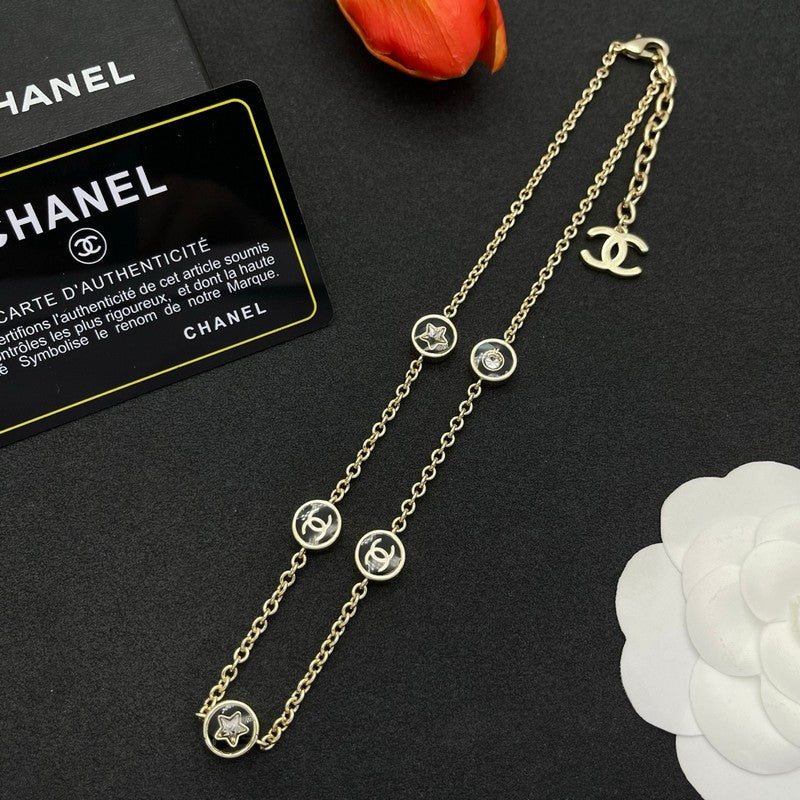 18K  Chanel Star Gold Necklace