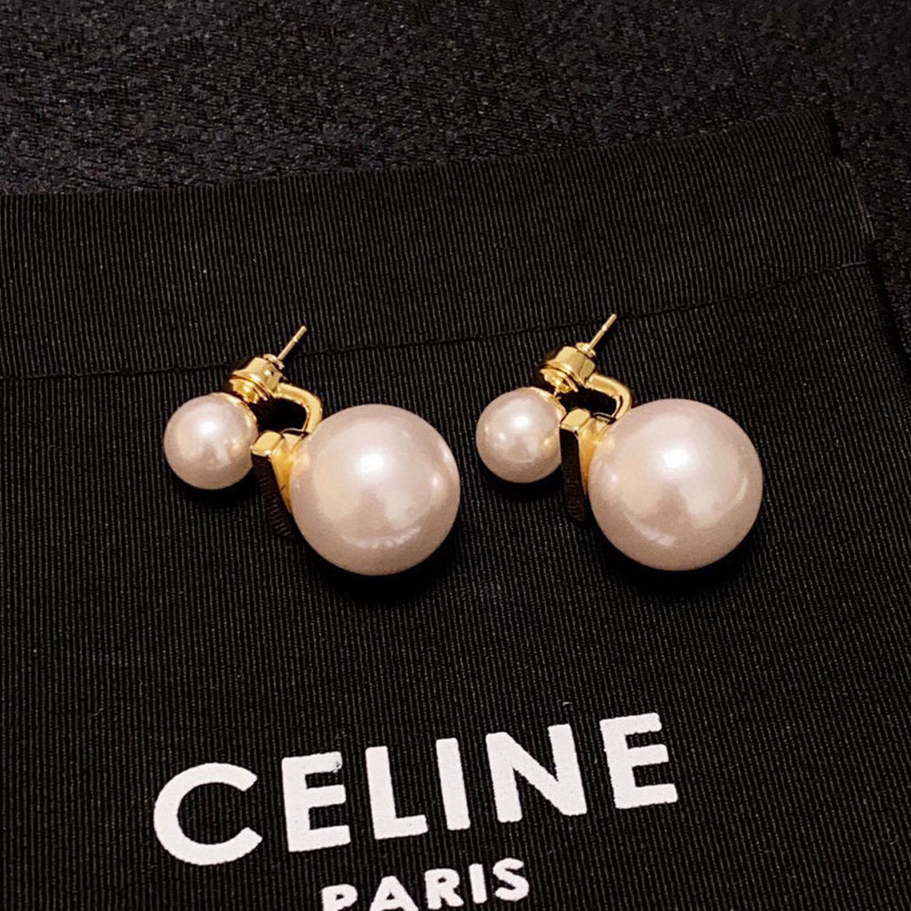 18K Celine Pearl Earrings