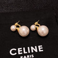 18K Celine Pearl Earrings
