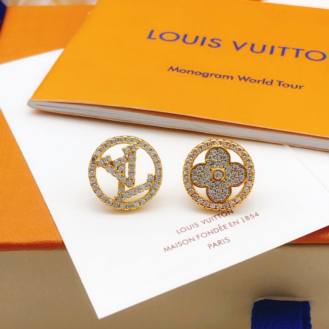 18K Louis Vuitton Blossom Diamond Earrings