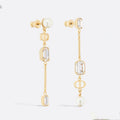 18K Dior Tribales Crystal Earrings