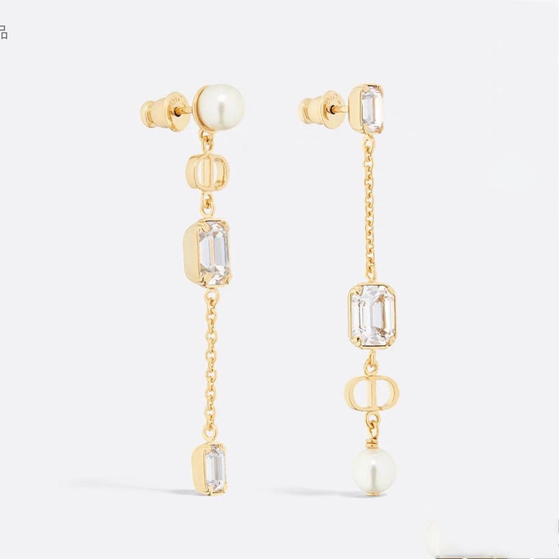 18K Dior Tribales Crystal Earrings