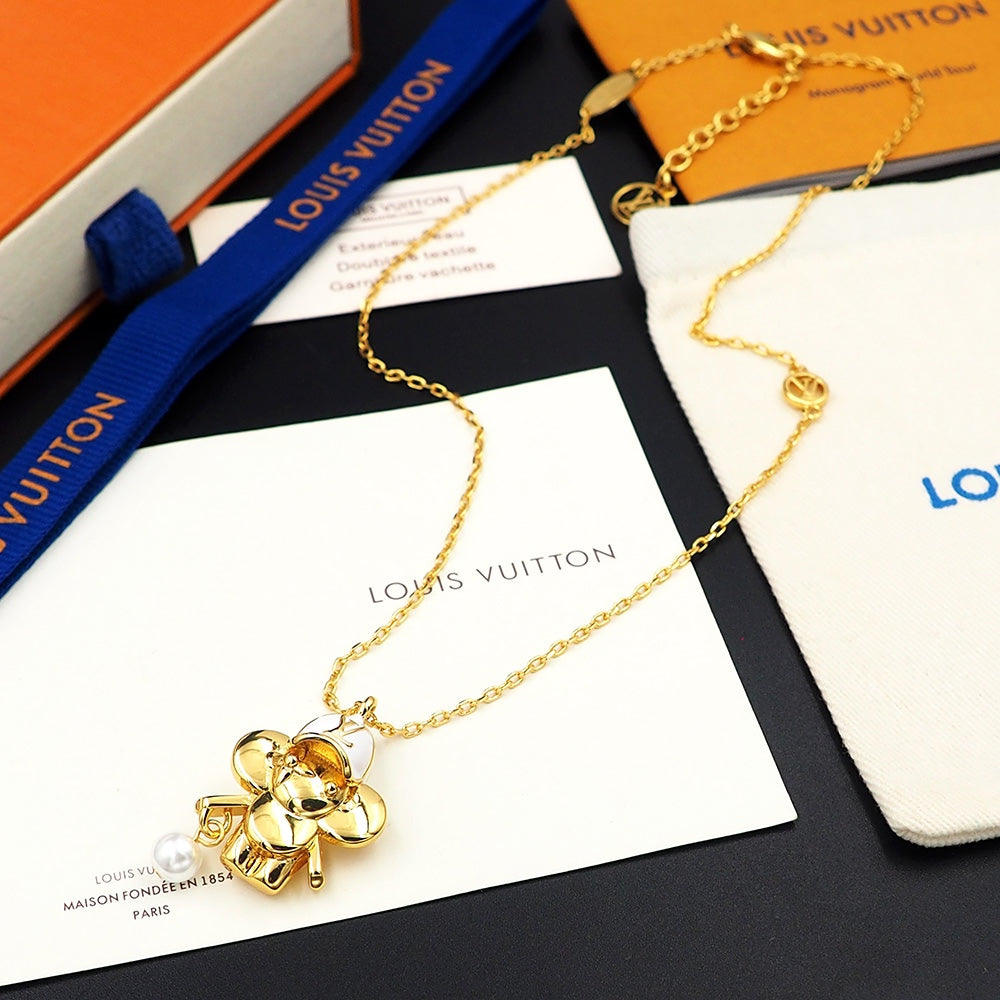 18K Louis Vuitton Vivienne Necklace