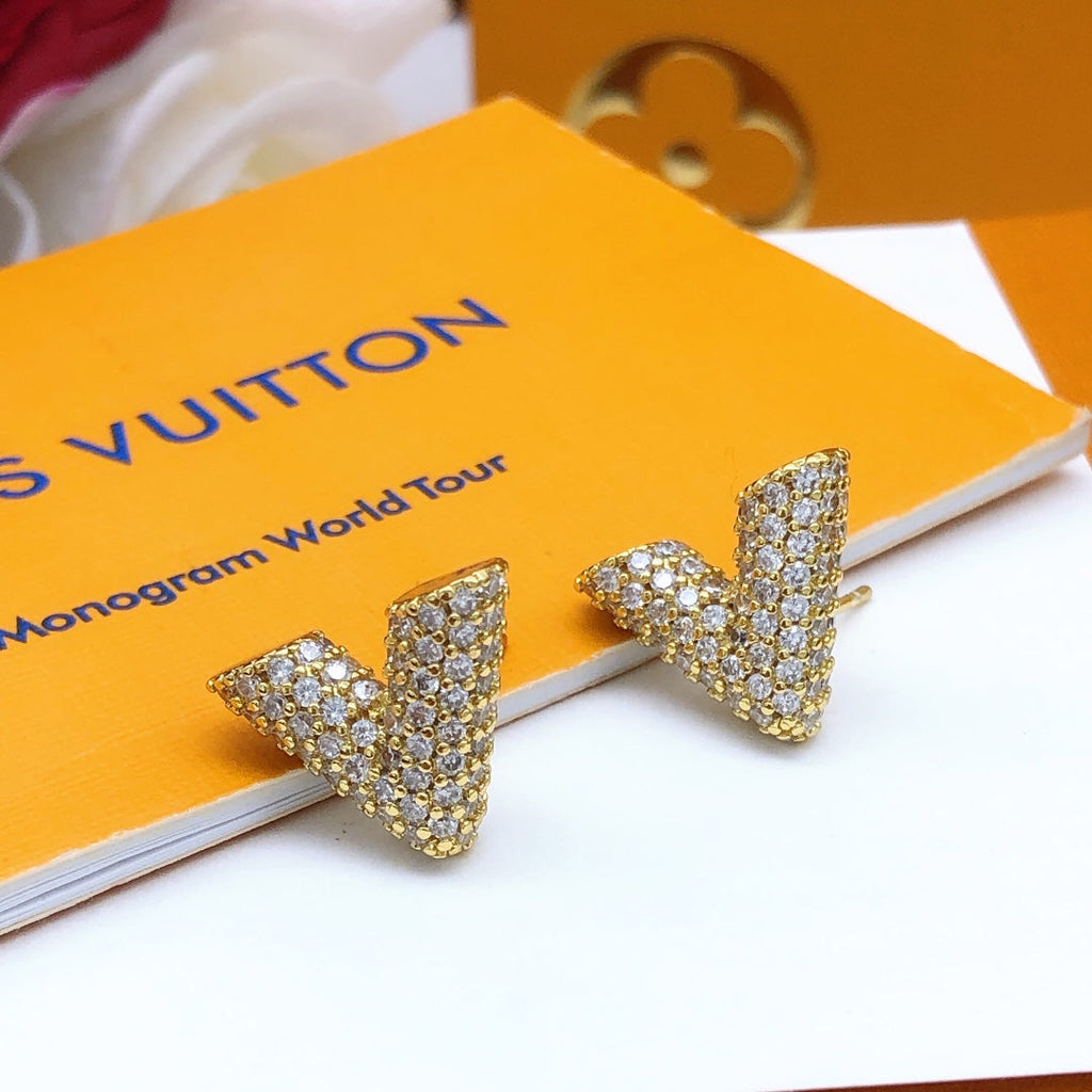 18K Louis Vuitton Diamonds Earrings
