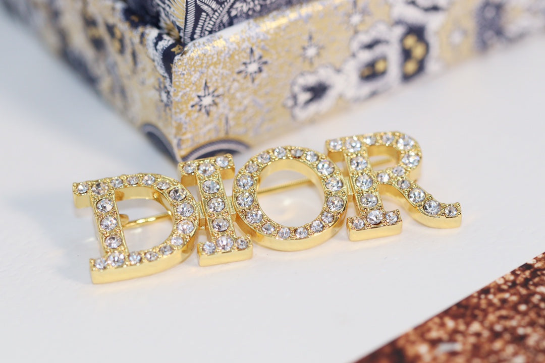 18K Dior Diamonds Brooch