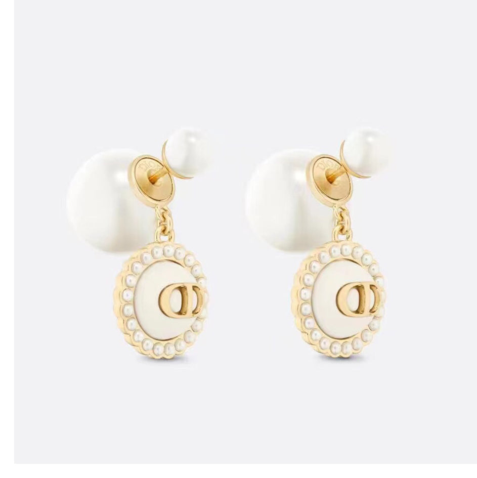 18K Dior Pearls Earrings
