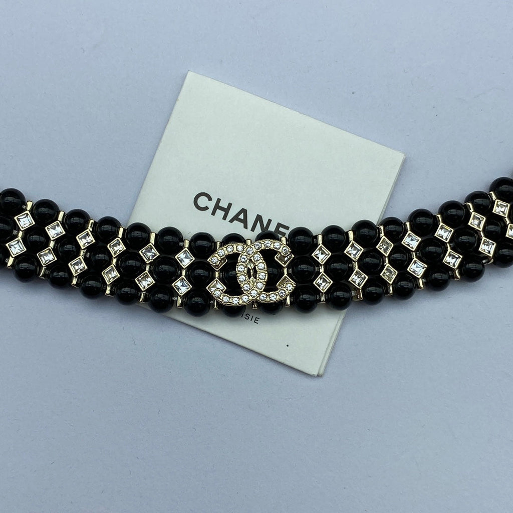 18K  Chanel Strass Choker Necklace