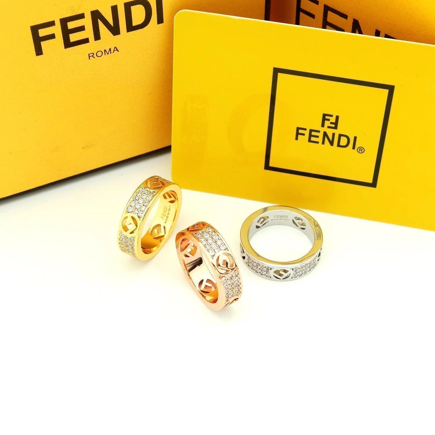 18K Fendi Is Yellow Gold Ring
