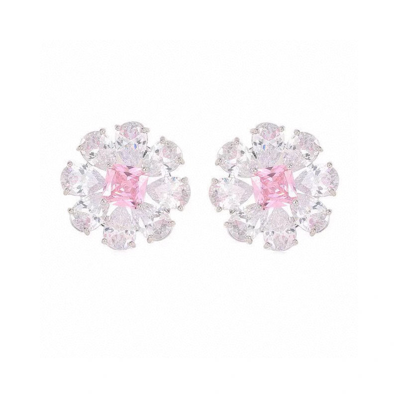 18K BVLGARI Pink Crystals Earrings