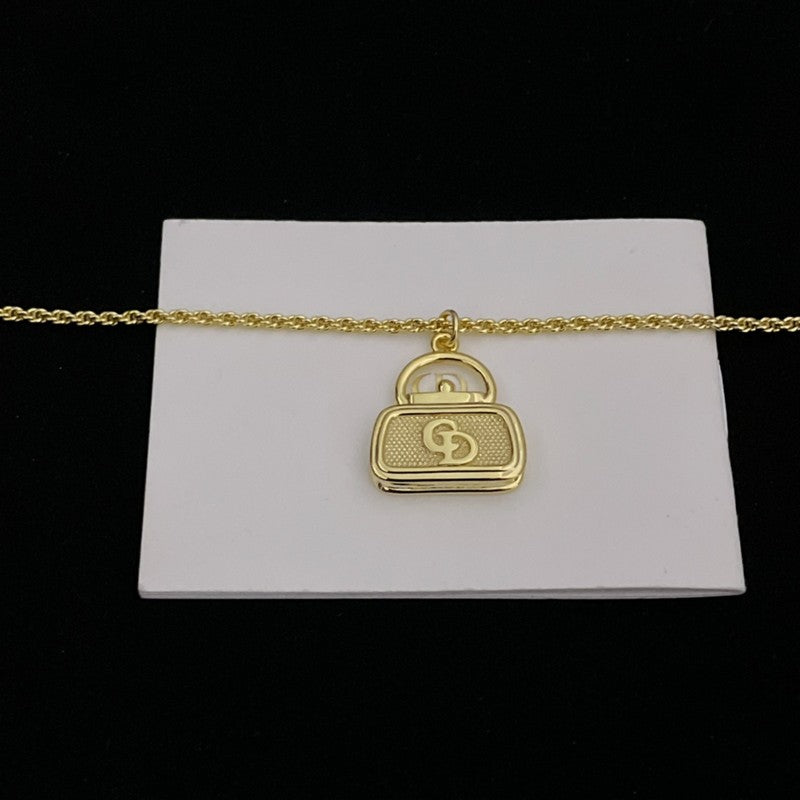 18K Dior Vintage Bag Necklace