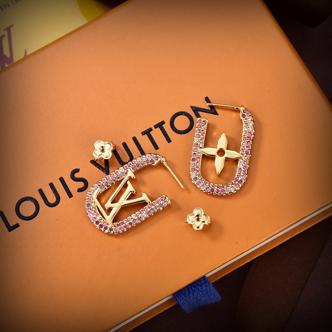 18K Louis Vuitton My Chain Earrings