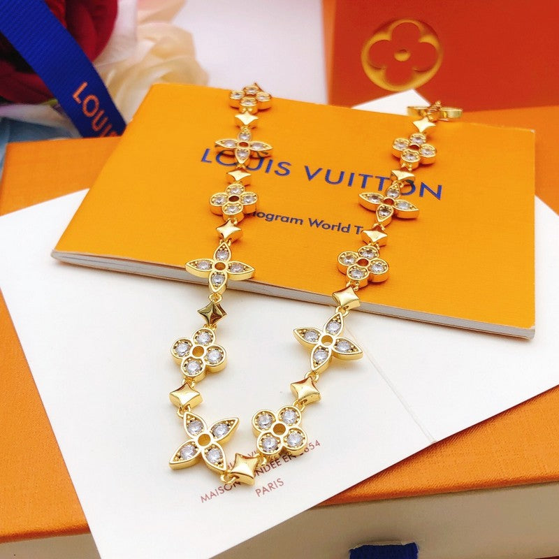 18K Louis Vuitton Blooming Crystals Necklace
