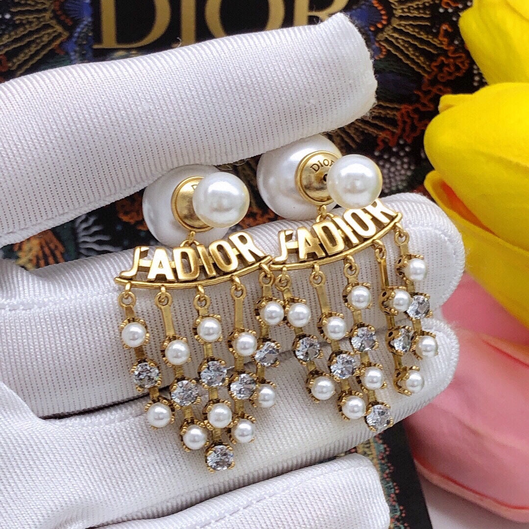 18K Dior J'Adior Pearl Earrings