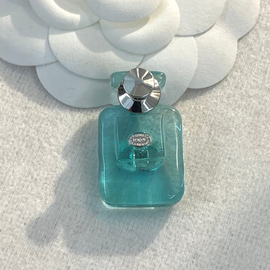 18K  Chanel Perfume Color Bottle Brooch