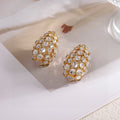 18K Valentino Crystal Earrings
