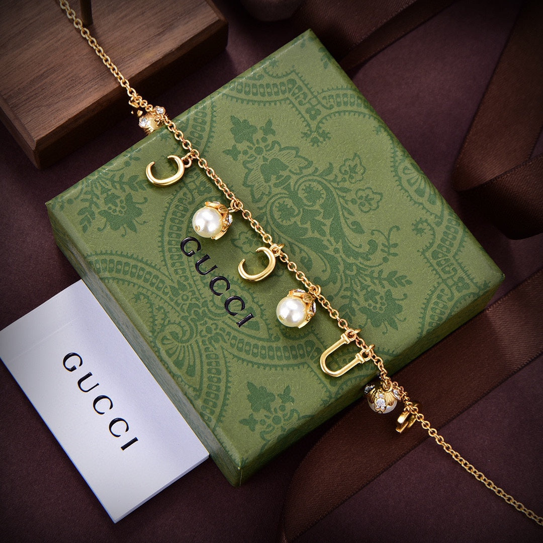 18K Double Gucci Fashion Show Chain Necklace