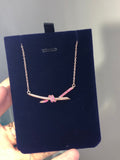 18K Tiffany Knot Pendant Diamond Necklace