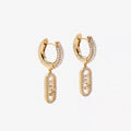 18K Fendi OLock Earrings