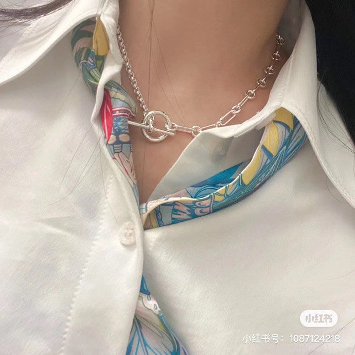 18K Chaine D'ancre Chain Hermes Necklace