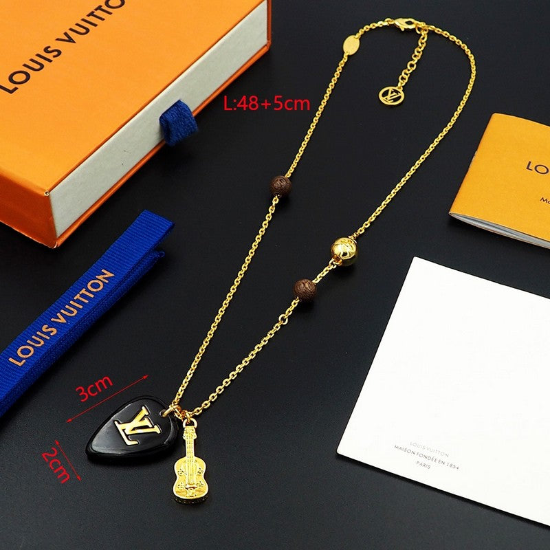 18K Louis Vuitton Picks Pendant Necklace