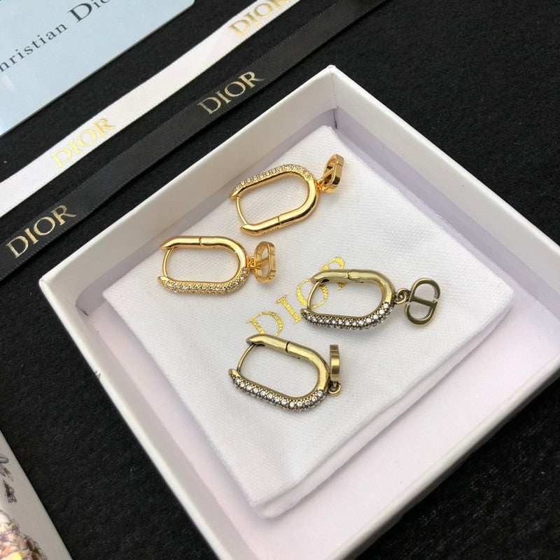 18K Dior Diamond Earrings