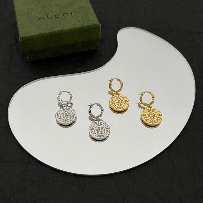 18K Double GucciIcon Blooms Earrings